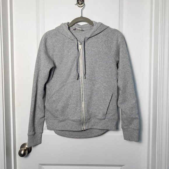 Lululemon Catch A Moment Zip Hoodie - 4 Heathered Core Light Grey - Picture 3 of 7